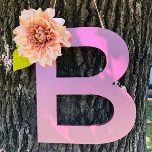 Wooden Letter Wreath